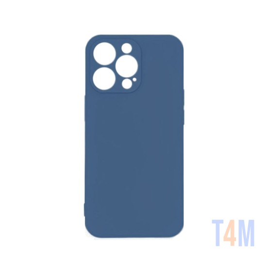 Capa de Silicone Mole para Apple iPhone 13 Pro Max Azul